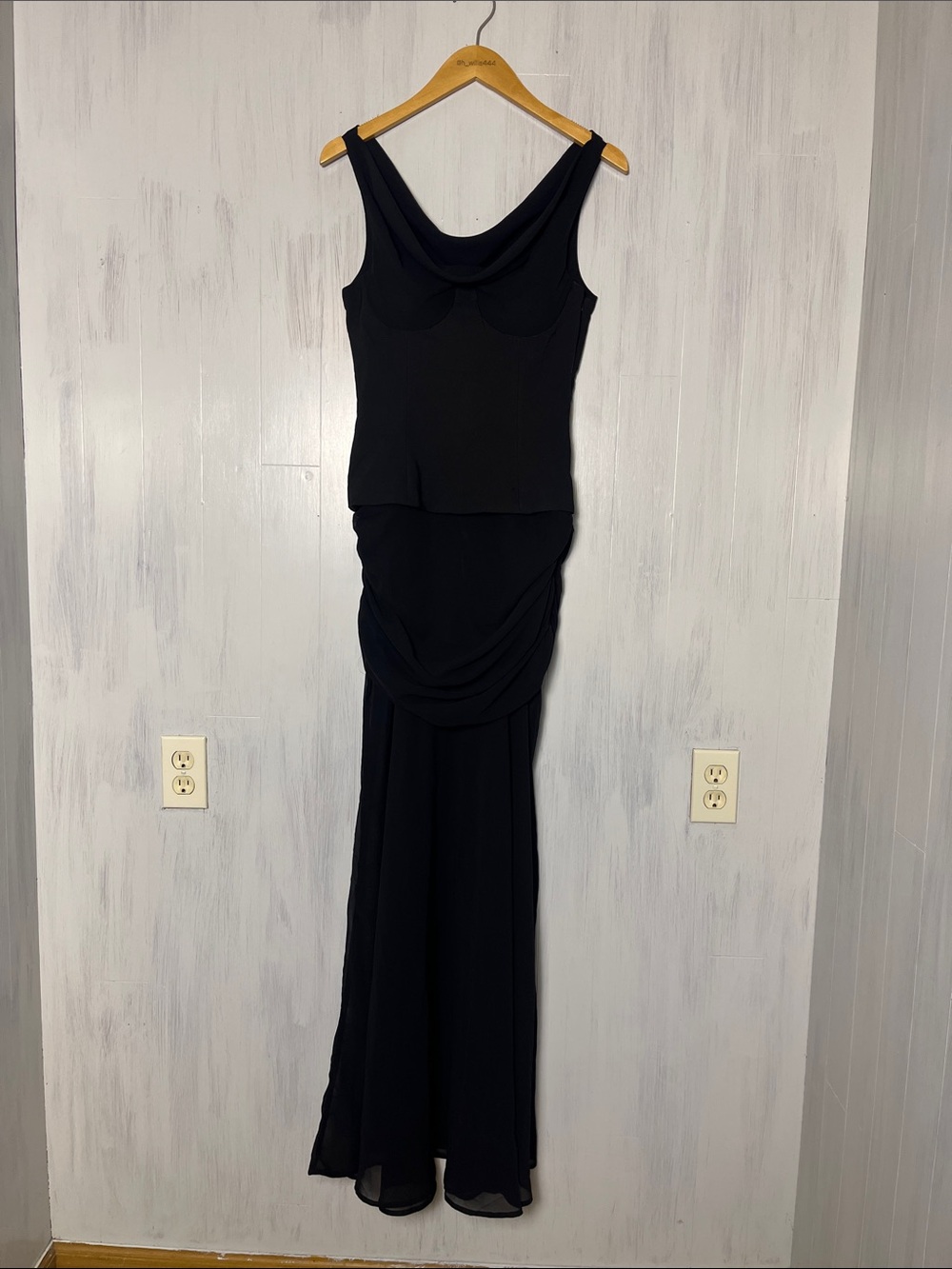 New Fashion Nova Love Language Drop Waist Maxi Dress Size XS - Picture 4 of 9